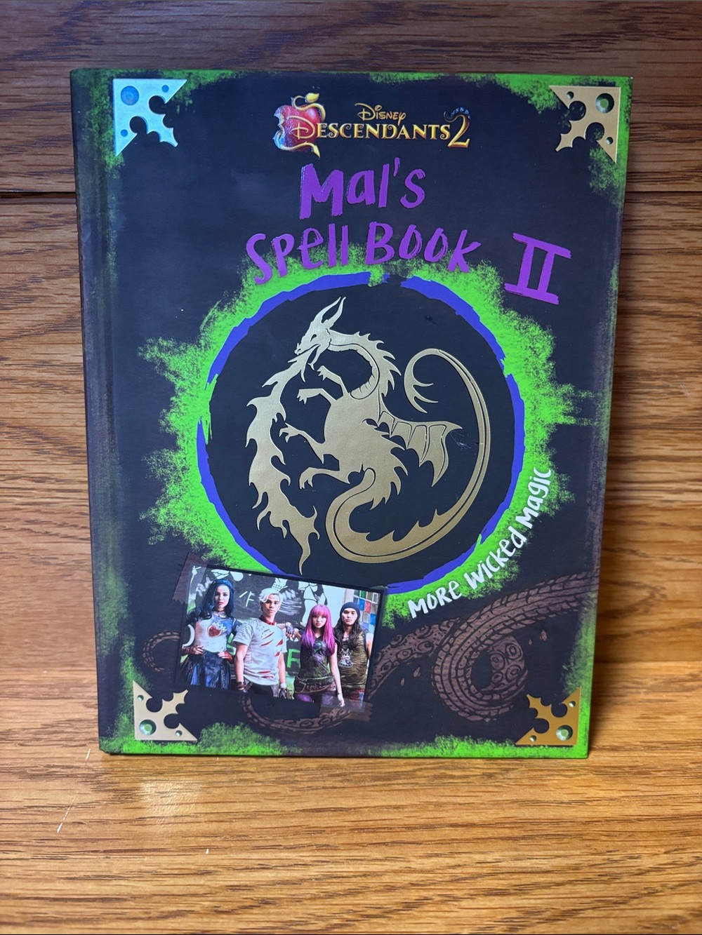 Disney Mal's Spell Book II Cover - Black, Green, Purple, Gold
